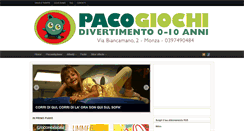 Desktop Screenshot of pacogiochi.it